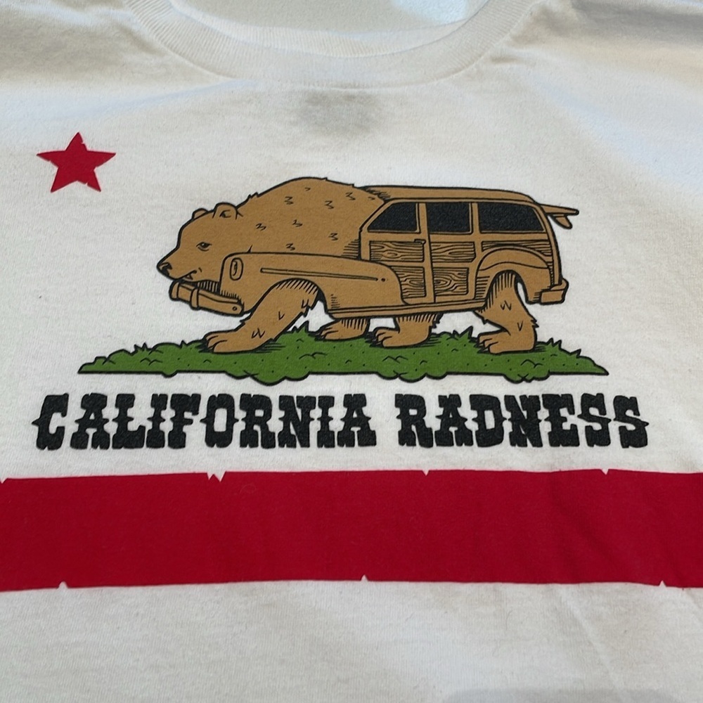 NWOT SuperFishal by Jeremy Fish California Radness Graphic T-shirt Size L